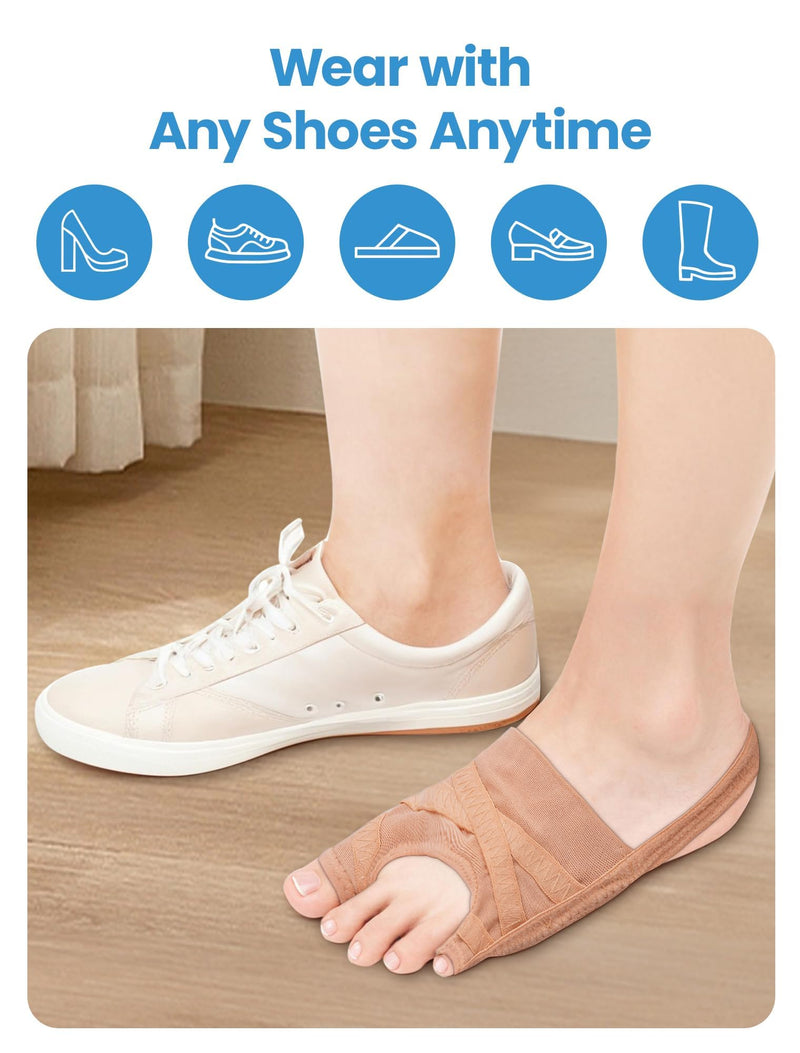 [Australia] - Bunion Corrector, Breathable Big Toe Straightener for Women and Men, Treatmedy Bunion Fix and Relief(1 Pair) Large 