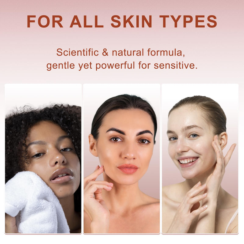 [Australia] - Facial Hair Removal Cream Kit for Women – Depilatory & Post Care Soothing Cream, 4 Min Painless & Flawless Face Hair Remover, Gentle Plant Formula for Sensitive Skin 