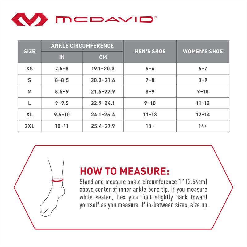[Australia] - McDavid Ankle Brace w/Cross Straps, Maximum Support, Comfortable Compression & Breathable Design, Injury Recovery Large 