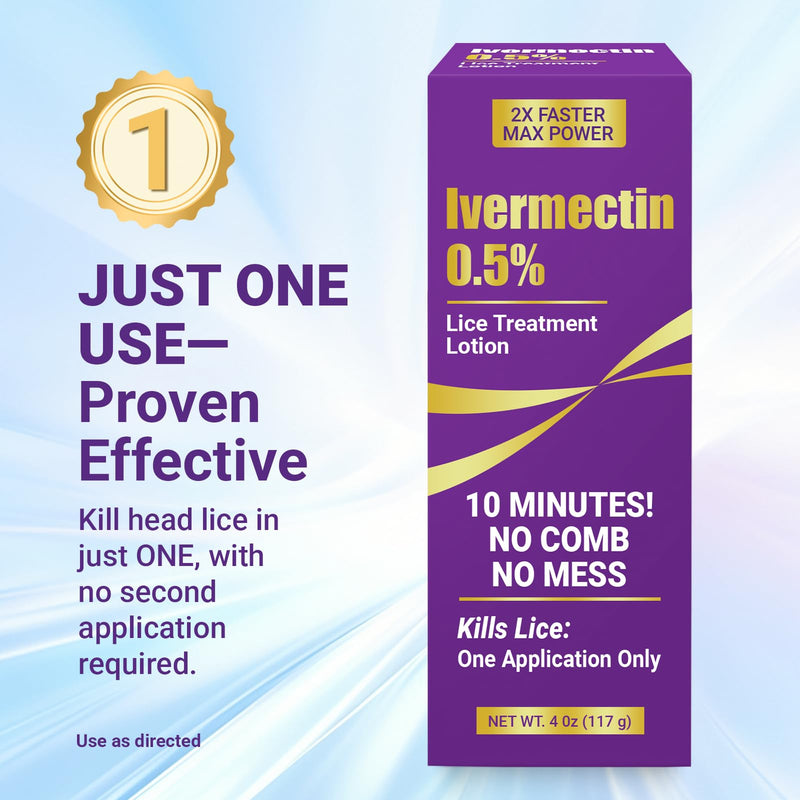 [Australia] - Ivermectin Lotion Cream Lice Treatment, 0.5%,4oz 
