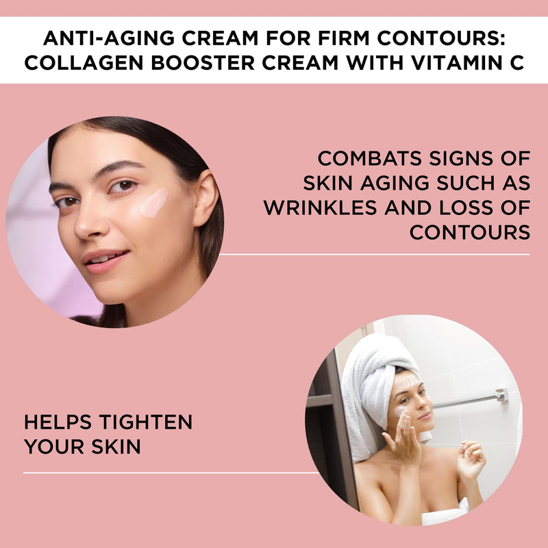 ARTDECO Collagen Booster Cream With Vitamin C - Moisturizing Cream - Anti-Aging Effect - Combats Signs of Skin Aging like Wrinkles & Loss of Contours - Facial Skin Care - Hyaluronic Acid - 1.6 Fl Oz