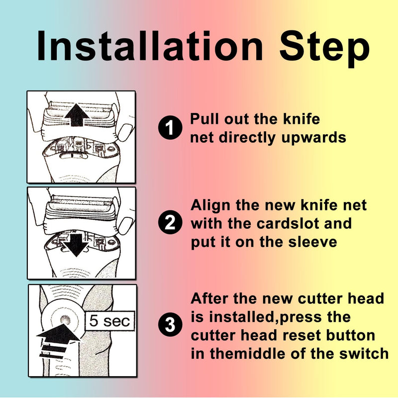 2 Packs 21B Series 3 Electric Shaver Replacement Head Compatible with Braun Series 3 Foil Shaver Replacement Heads 21b 3010s, 3040s,5409,etc for Braun Part 21b 21B 2PACKS