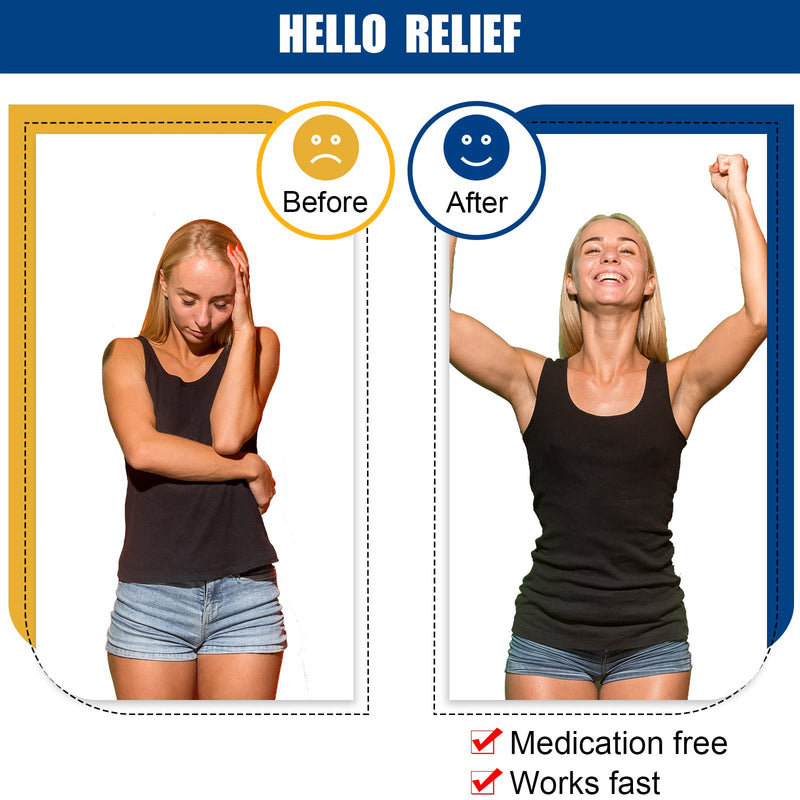 [Australia] - 8 Pcs Migraine Relief Clip Acupressure Hand Pressure Point Clip Headache Pressure Point Tool for Relaxation(Green, Blue) 
