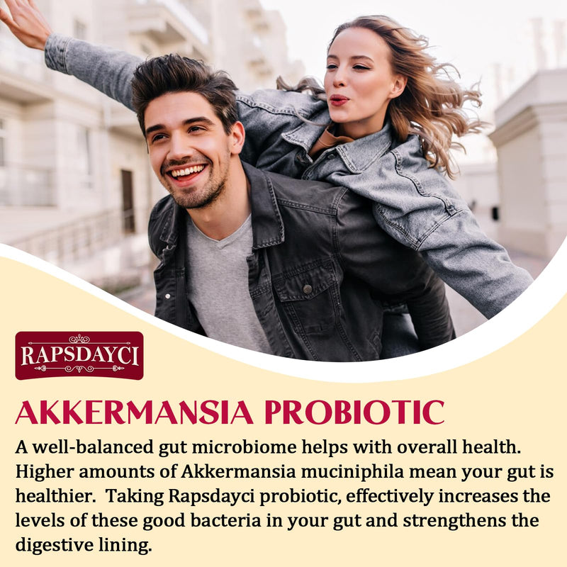 30 Billion AFU Akkermansia Muciniphila, Probiotic for Gut Health & Digestive, Most Potent Probiotic Supplement, A Live Akkermansia Supports Gut Lining, for Women & Men 60 count (Pack of 2)