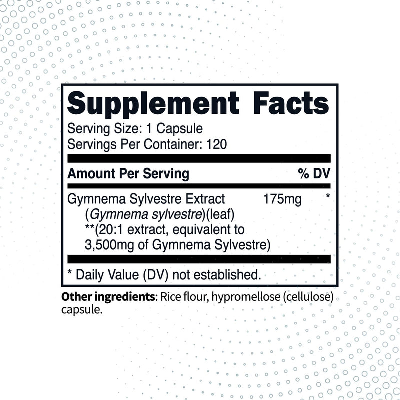 [Australia] - Type Zero Clean Gymnema Sylvestre Capsules (120 Servings, 3,500 MG Equivalent Per Serving) - Non-GMO, Gluten Free 