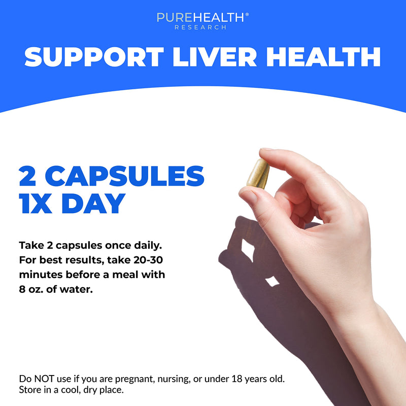 [Australia] - PUREHEALTH RESEARCH Liver Health ‚Äì Liver Cleanse Detox & Repair with Artichoke Extract, Milk Thistle, Dandelion Root, Turmeric, Beet Root to Healthy Liver Renew with 11 Natural Nutrients, 60 Capsules 60 Count (Pack of 1) 