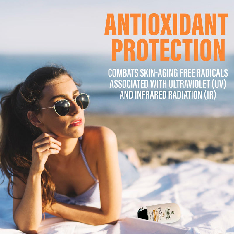 SPF 50 Face Sunscreen Cream 2-Pack 1.7 oz each | Broad-Spectrum UVA and UVB Protection; Lightweight, Non-Greasy, Oil Free, Fragrance Free and Water Resistant 1.7 Fl Oz (Pack of 2)