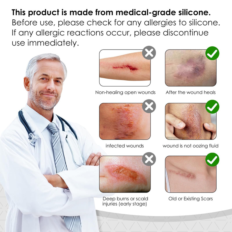[Australia] - Silicone Scar Sheets,Silicone Scar Tape for Removal Treatment,Medical Grade Scar Tape for Surgical Scars,C-Section,Tummy Tuck,Scar Removal Away(1.6" x 60" Roll - 1.5M) Keloid Bump RemovalÔºå1PC 1.6" x 60" Roll - 1.5M 