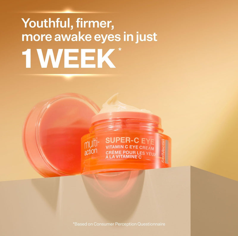 StriVectin Super-C Eye Vitamin C Eye Cream, Brightening and Firming, Boost Skin Dullness with Hyaluronic Acid 0.51 Ounce (Pack of 1)