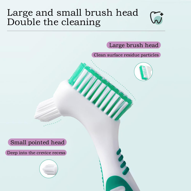 [Australia] - [2025 Upgrade] 9Pcs Denture Brush，Denture Toothbrushes，Denture Cleaning Brush ，Double Sided Toothbrush，9Color 9 Color 