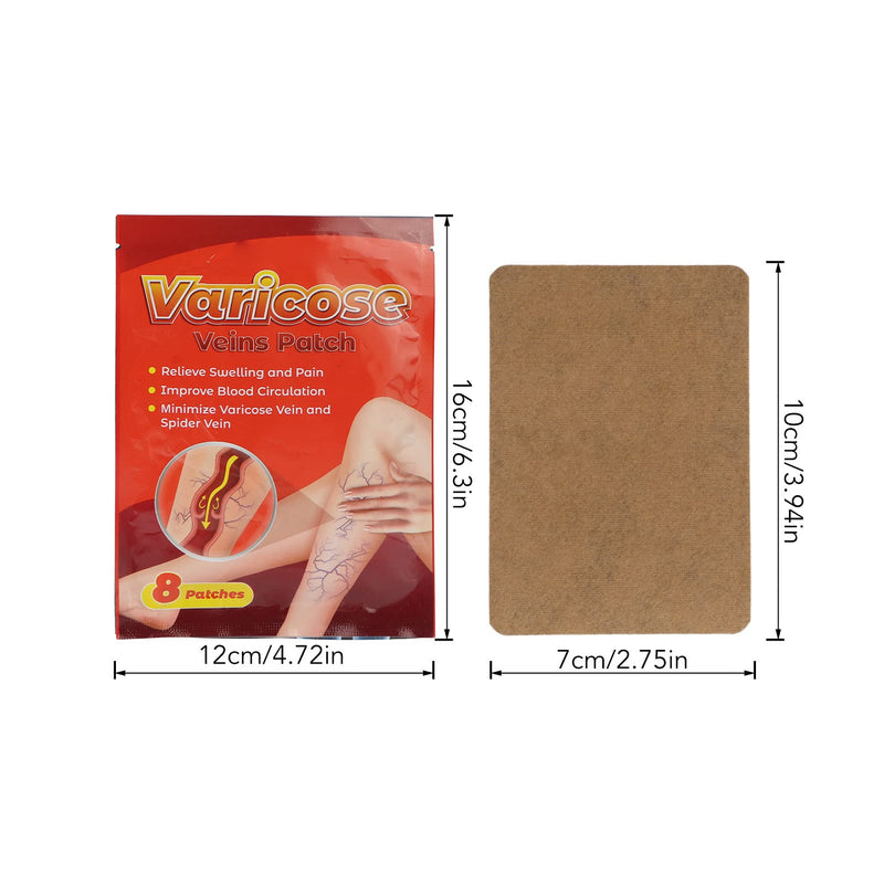 [Australia] - 40 Sheets Varicose Vein Treatment Patches, Herbal Extract for Removing Spider Veins for Improved Blood Circulation 