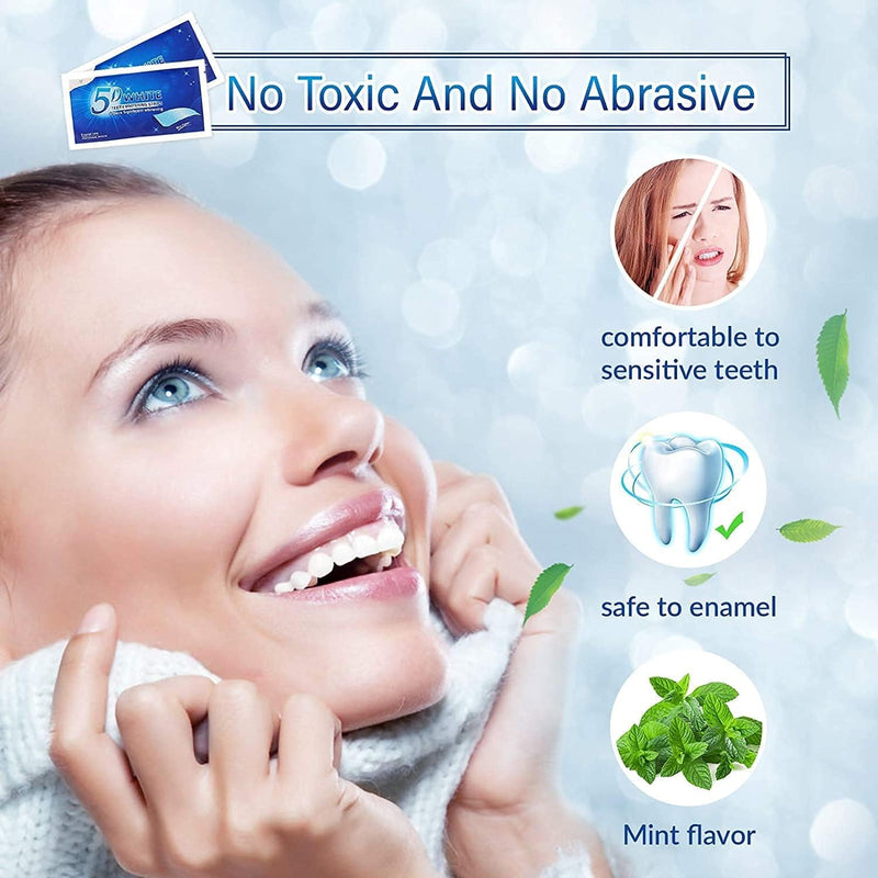 [Australia] - Teeth Whitening Strips, 28 Pcs Whitening Strips for Teeth Sensitive, Effective and Safe Whiting Stripes Reduced Sensitivity White-Strips, Helps Remove Smoking/Coffee/Soda/Wine Stain (14 Treatments) 