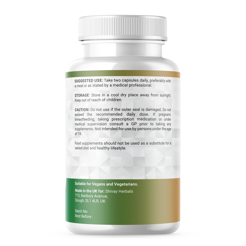 Probiotics & Prebiotic Bio Cultures Complex | 77 Billion CFU | 60 Vegan Capsules - 1 Month Supply | 20 Multi-Strain Gut-Friendly Live Bacteria Supplement | UK Made - Shivay Herbals