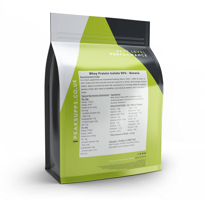 Whey Protein Isolate 90% - Banana 500g