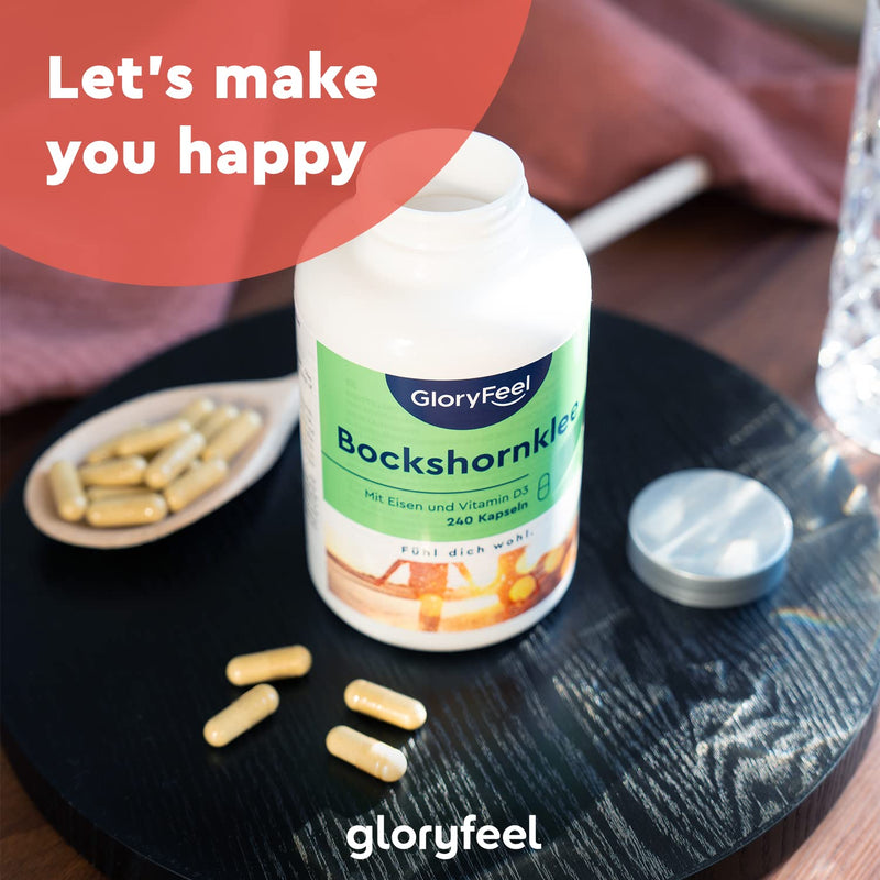 [Australia] - Fenugreek capsules - 2600mg Fenugreek activated & high dose - 240 capsules - Support during breastfeeding - With vitamin D3 + iron - Vegan, laboratory tested, made in Germany without additives 