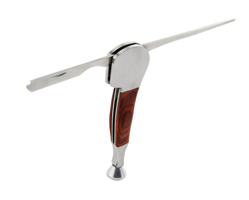 [Australia] - 3 in 1 Stainless Steel and Rosewood Tobacco/smoking Pipe Scraper Nozzle Cleaner Tamper Tool Set 