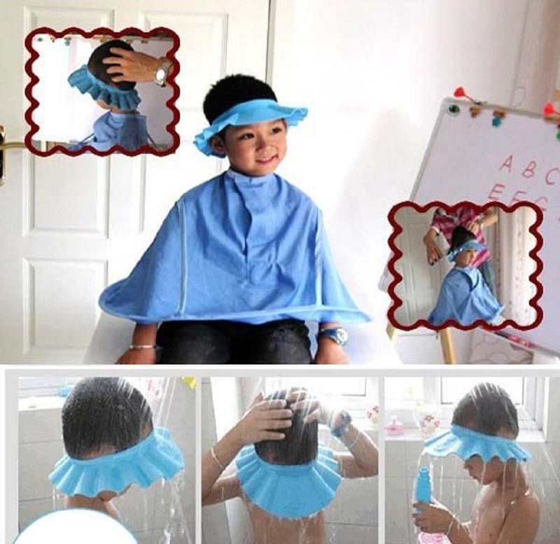 [Australia] - Baby Safe Shampoo Shower Bathing Protection Soft Shower Cap Hat Wash Hair Shield for Children Kids (Pink) Pink 