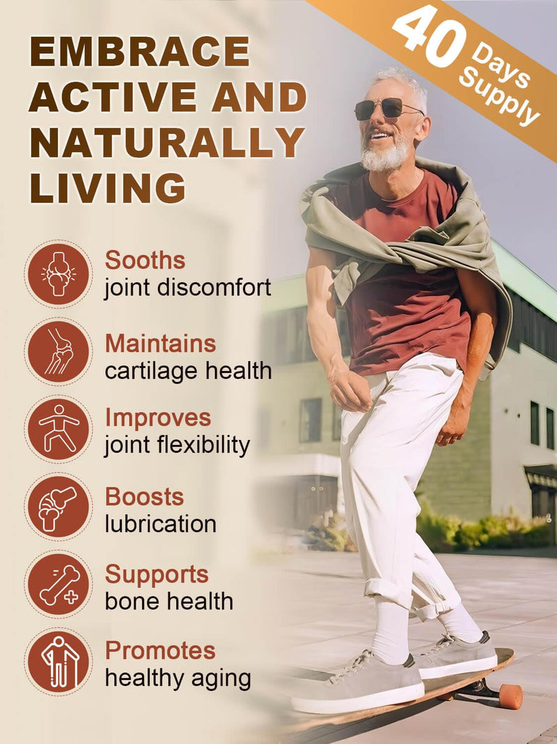[Australia] - NATURE TARGET Glucosamine Chondroitin Joint Support Supplement - Plus MSM, Collagen, Turmeric, Shellfish Free, Supports Joint, Knees, Cartilage, for Men & Women, 120 Caps 120 Count (Pack of 1) 