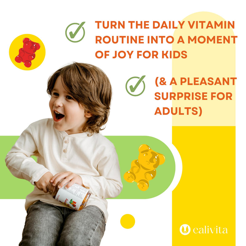 Gummy Kids Multivitamin Gummies | Multivitamin Gummies for Kids Age 3+ | 12 Essential Vitamins & Minerals | Children's Vitamins with Vitamins A C D3 E K1 B6 B12 Zinc & Biotin | Low Sugar | 100 Gummies