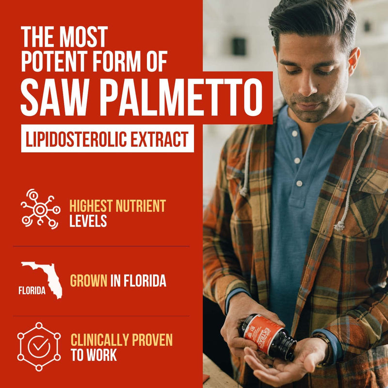[Australia] - Saw Palmetto Extract ‚Äì 10X Potency, Pharmaceutical Grade Strength - Plus Pumpkin Seed Oil - Supports Prostate Health, Relieves Urination Issues, Supports Hair Growth, DHT Blocker ‚Äì 60 Softgels 60 Count (Pack of 1) 
