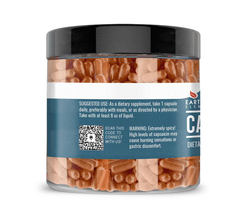 [Australia] - Earthborn Elements Cayenne Pepper 200 Capsules, Pure & Undiluted, No Additives 