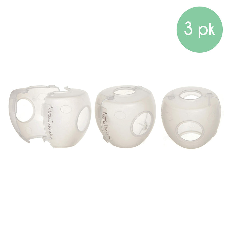 [Australia] - Baby Safety Door Knob Covers - 3 Count (Pack of 1) 3 Count (Pack of 1) 