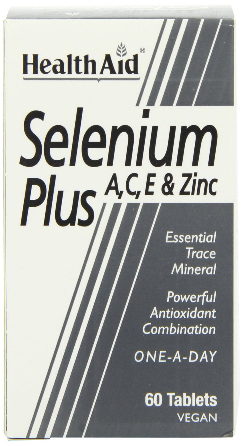 Health Aid Selenium Plus (Vitamins A, C, E & Zinc) 60 Tablets
