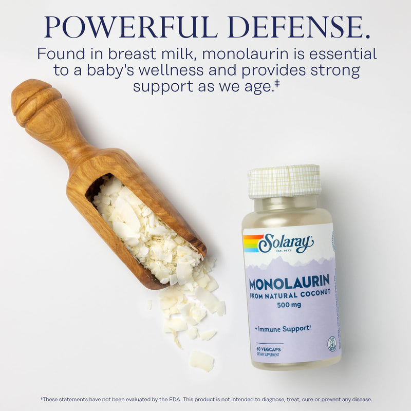 SOLARAY Vitamin C 1000mg and Monolaurin 500mg Wellness Bundle