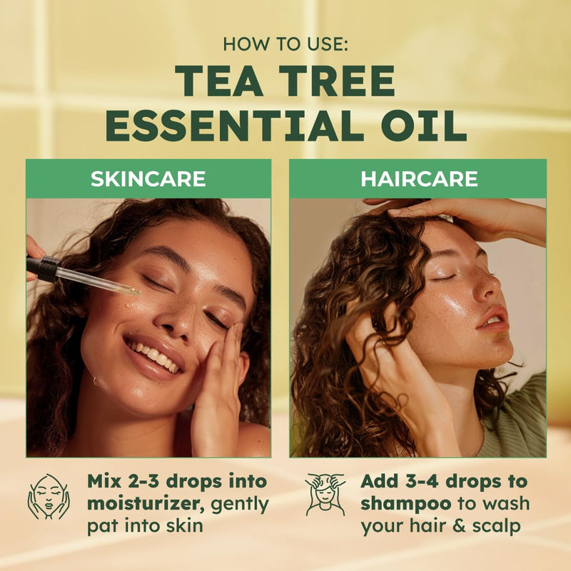 [Australia] - Kukka Essential Oils Tea Tree Oil for Skin, Hair, Nails & Toenails, Aromatherapy - 4 Fl Oz / 118 ml, DIY Soap Making Scents 