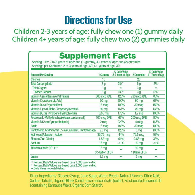 Culturelle Kids Probiotic Gummies for Ages 2+ - Peach-Orange & Mixed Berry Flavors & Daily Probiotic for Kids + Veggie Fiber Gummies (Ages 3+) - 60 Count - Digestive