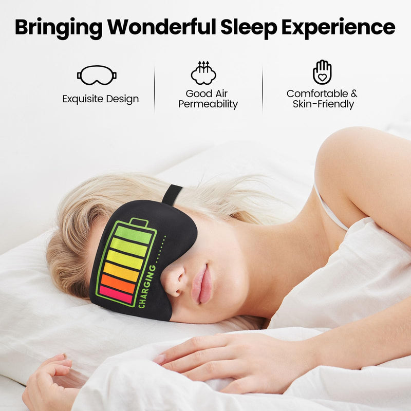 [Australia] - 2 Pcs Sleep Eye Mask, Guys Blackout Sleeping Mask for Kids Adult Children's Travel Eye Mask Eye Cover Blindfold for Game 2 Pcs Game Mask - Style 1 