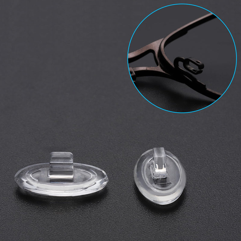 [Australia] - 6 Pairs Replacement Silicone Nose Pads 13mm Compatible with Oakley Crosshair 2.0/WireTap/Whisker/Maui Jim Kahuna Sunglass A - 6 Pairs 