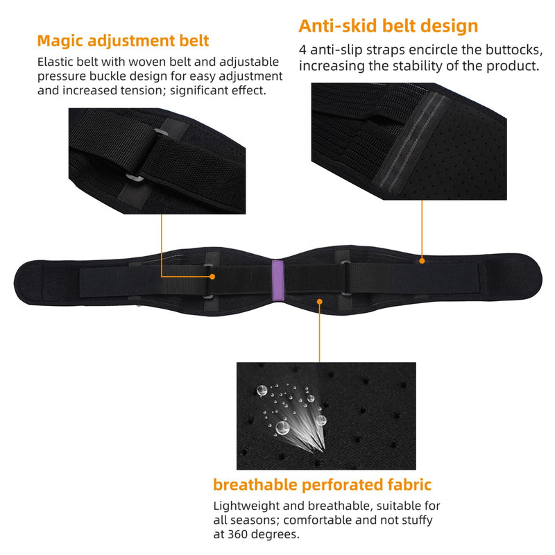 Sacroiliac Si Joint Hip Belt for Women and Men – Adjustable Sciatica Belt for Lower Back and Pelvic Support – 360° Anti-Slip SI Joint Brace for Pain Relief and Stability