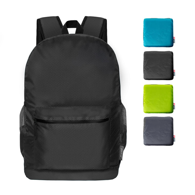 pack all Packing System Bundle | Electronic Organizer & 20L Foldable Backpack (Black)