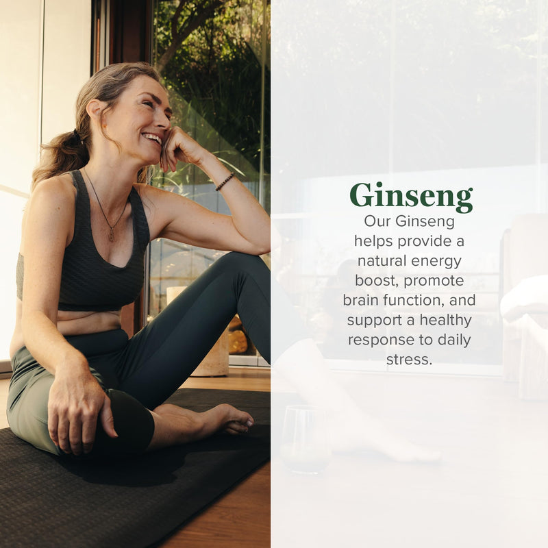 [Australia] - Global Healing Center - Ginseng - Organic Raw Herbal Extract - Liquid Panax Supplement Drop Promotes Energy - Korean and Siberian Ginseng Supplement, Maca, Ashwagandha - Non-GMO - 2 Fl Oz 
