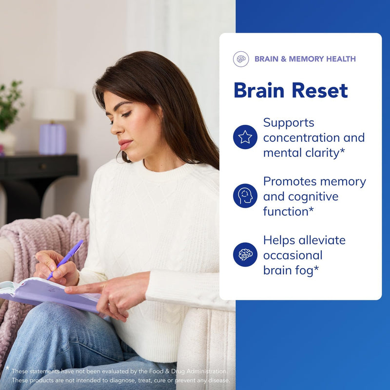 [Australia] - Pure Encapsulations Brain Reset | Supports Concentration, Clarity, and Memory Associated with Brain Fog | 60 Capsules* 