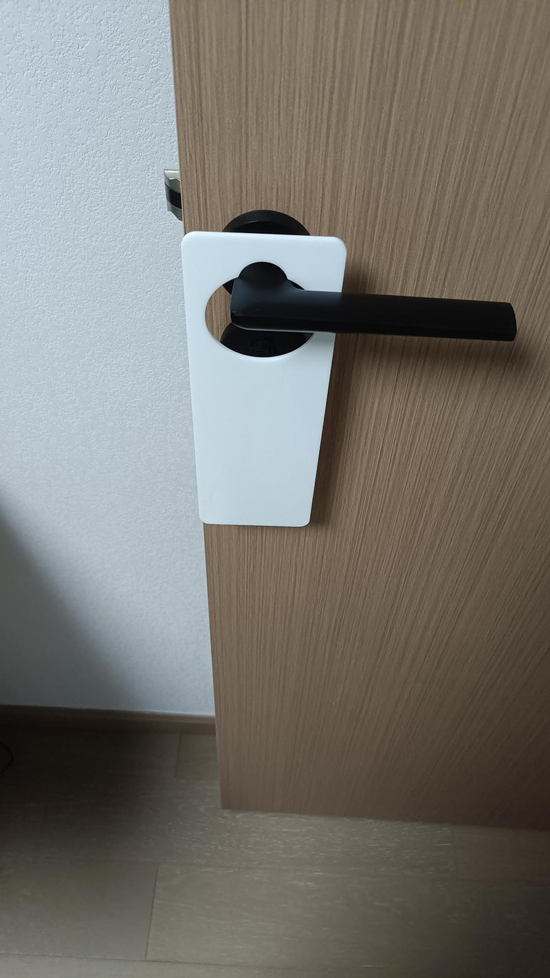 [Australia] - 5pcs of Door Hanging Hangers Blank Signs,DIY Blank Door Knob Signs for Painting, DIY Craft, Home, Office Hotel Decoration,Business Use, Arts and Crafts (White) White 