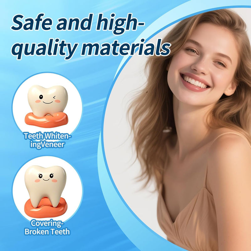 Tooth Repair kit for Filling The Missing Broken Tooth and Gaps-Moldable Fake Teeth and Thermal Beads Replacement Kit-Natural Color-BB1