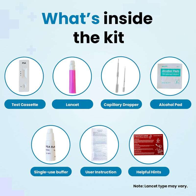 [Australia] - PSA Test Kit at Home | Pro state test kit Simple and reliable 10 minutes PSA home blood test kit for men 