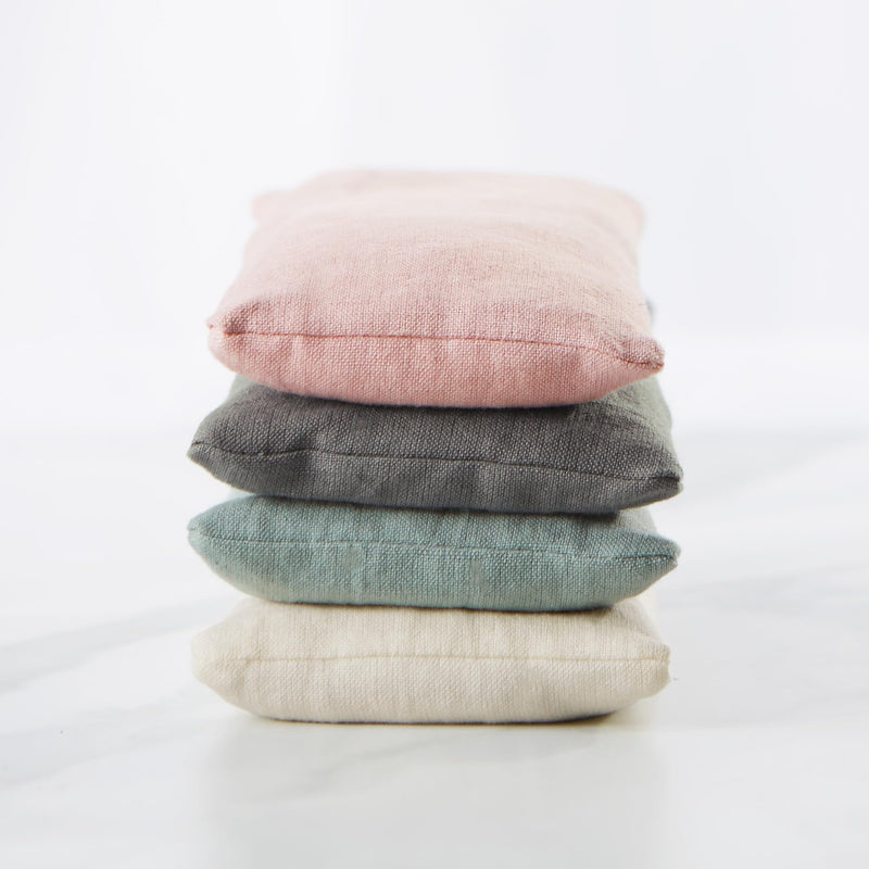 [Australia] - Bucky Linen Hot & Cold Eye Pillow, Natural Buckwheat Filling, One Size, Gray 