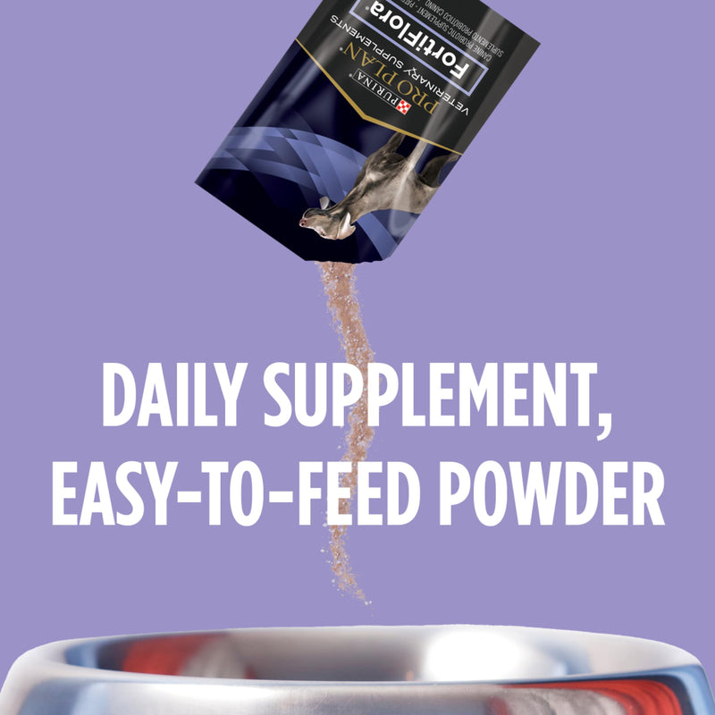 Purina Pro Plan Veterinary Supplements FortiFlora Probiotic Powder for Dogs, Daily Support for Digestive and Immune Health and Occasional Diarrhea 1.06 ounces (1 Box)