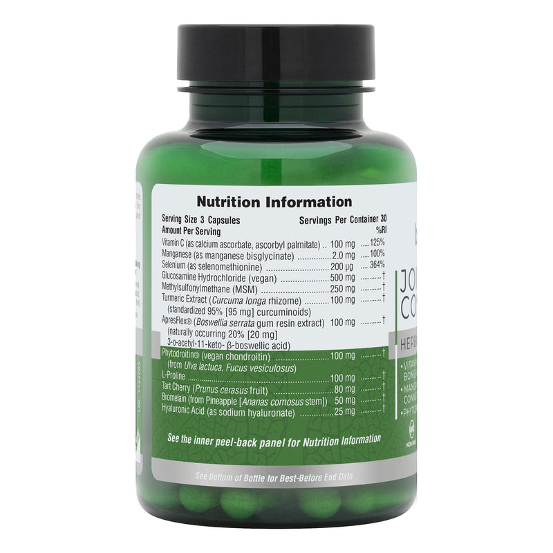 NaturesPlus Bio Advanced Joint Complex - Joints Supplement, Phytodroitin, Vegan Glucosamine, Apres Flex Boswellia, Hyaluronic Acid, MSM, Vitamin C, Manganese - Vegan - 90 Capsules
