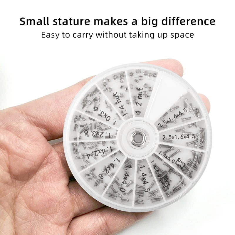 [Australia] - 120 PCS Eyeglass Repair Kit，Eye Glass Repairing Tool with Tiny Screws, Nuts, Universal Screwdrivers, Precision Tool for Repairing Eye Glass, Sunglass, Jewelry, Watch 