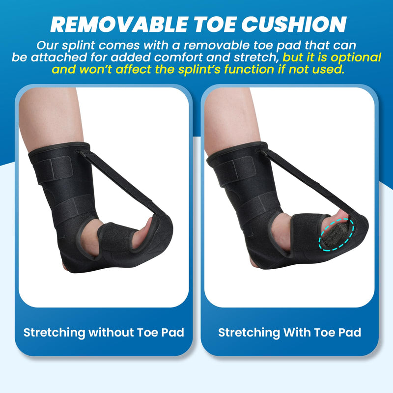 Plantar Fasciitis Night Splint - Upgrade Plantar Fasciitis Brace For Sleeping, Achilles Tendonitis, Plantar Fasciitis Relief, Night Splint For Women And Men (L, XL) L,XL