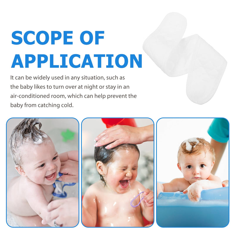 [Australia] - Healifty 6Pcs Pure Baby Belly Bands Infant Belly Button Band Newborn Umbilical Cord (White) 