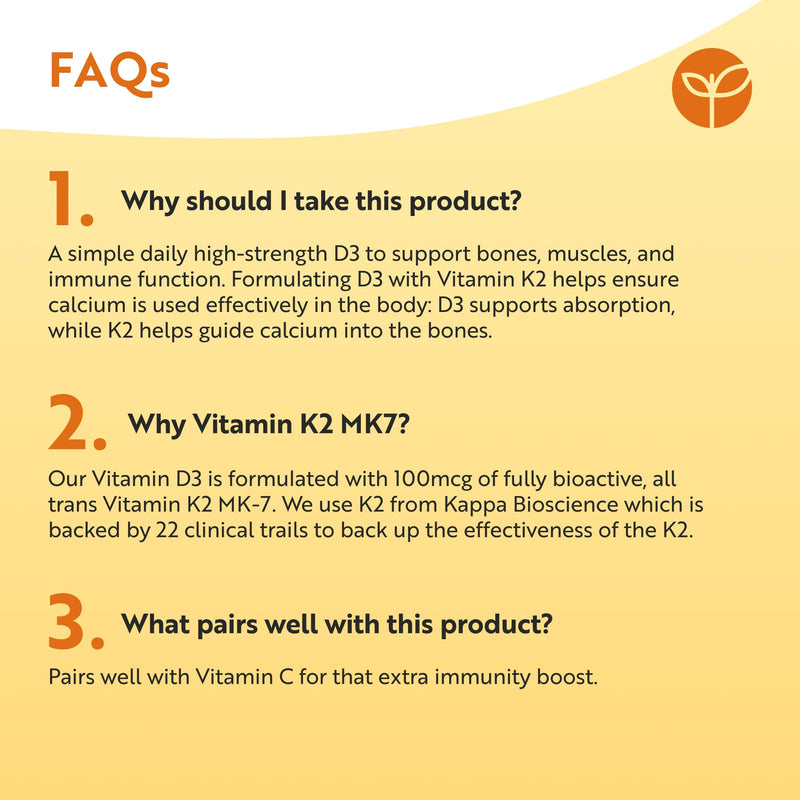 Nutravita Vitamin D3 4000 IU & K2 100μg MK7 (K2VITAL®) - 120 VIT D Capsules not Tablets - Vitamin D3 K2 Supplements - D3K2 Immune Support Supplements - VIT D K2 - Cholecalciferol, K2 MK7 - Made in UK