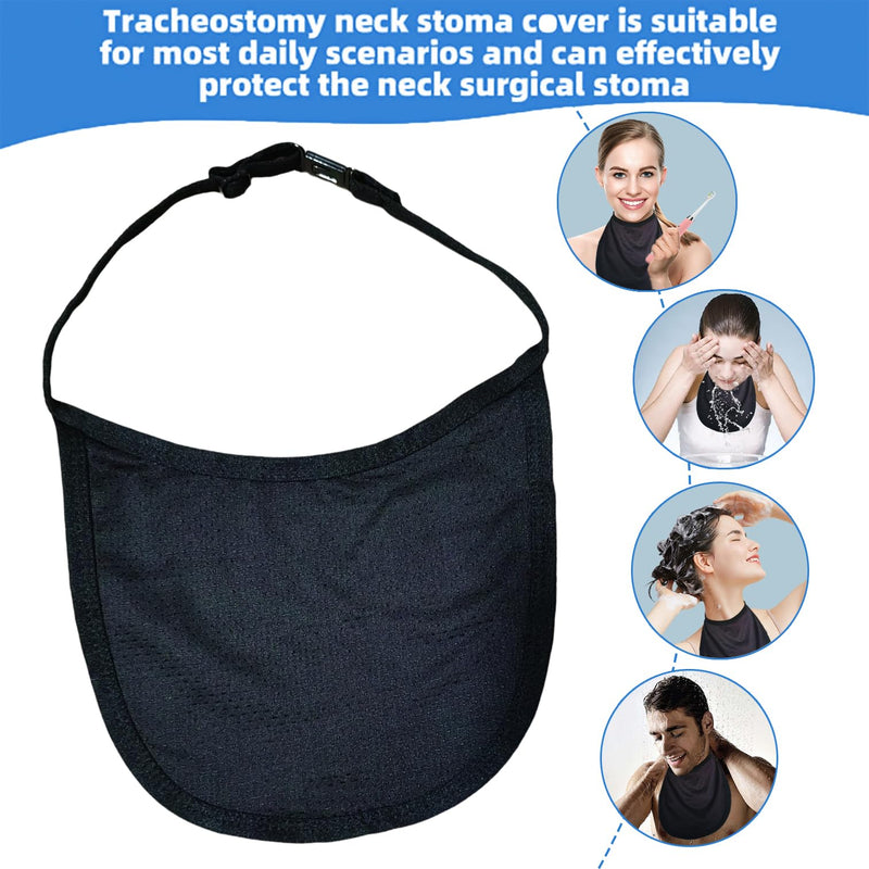 [Australia] - Tracheostomy Neck Stoma Cover,Adjustable Neck Trachea Protector Dust Proof Cover Shield ÔºåAdjustable Breathable for Men Women UnisexUse 2Pcs Supplies (Single Layer) 