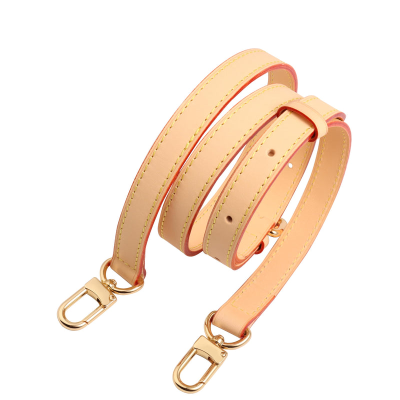 Genuine Vachetta Leather Crossbody Strap Vachetta Leather Replacement Bags Strap Adjustable Shoulder Strap for Speedy 20 25 30(Apricot Width 0.71“ Adjustalbe) Apricot Width 0.71“ Adjustalbe