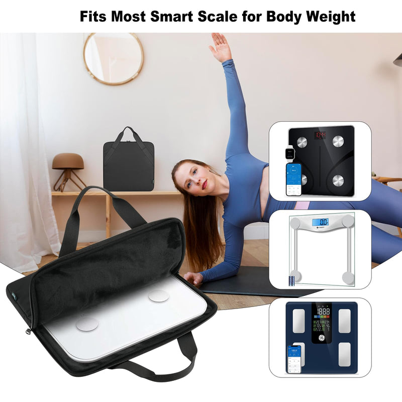 [Australia] - Beautyflier Carrying Bag for Body Composition Monitor Scale, Digital Bathroom Scale Storage Bag, Travel Carrier Case - 13.5 x 13.5 x 1.2 IN, Fits Most Smart Scale for Body Weight (Bag Only) 