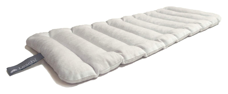 [Australia] - LESCHI heat pillow - 10 chamber grain pillow to tie around - animal cat black - cuddly grain pillow with organic wheat - ideal as a heat source in winter and for the stomach back abdomen midnight / midnight 